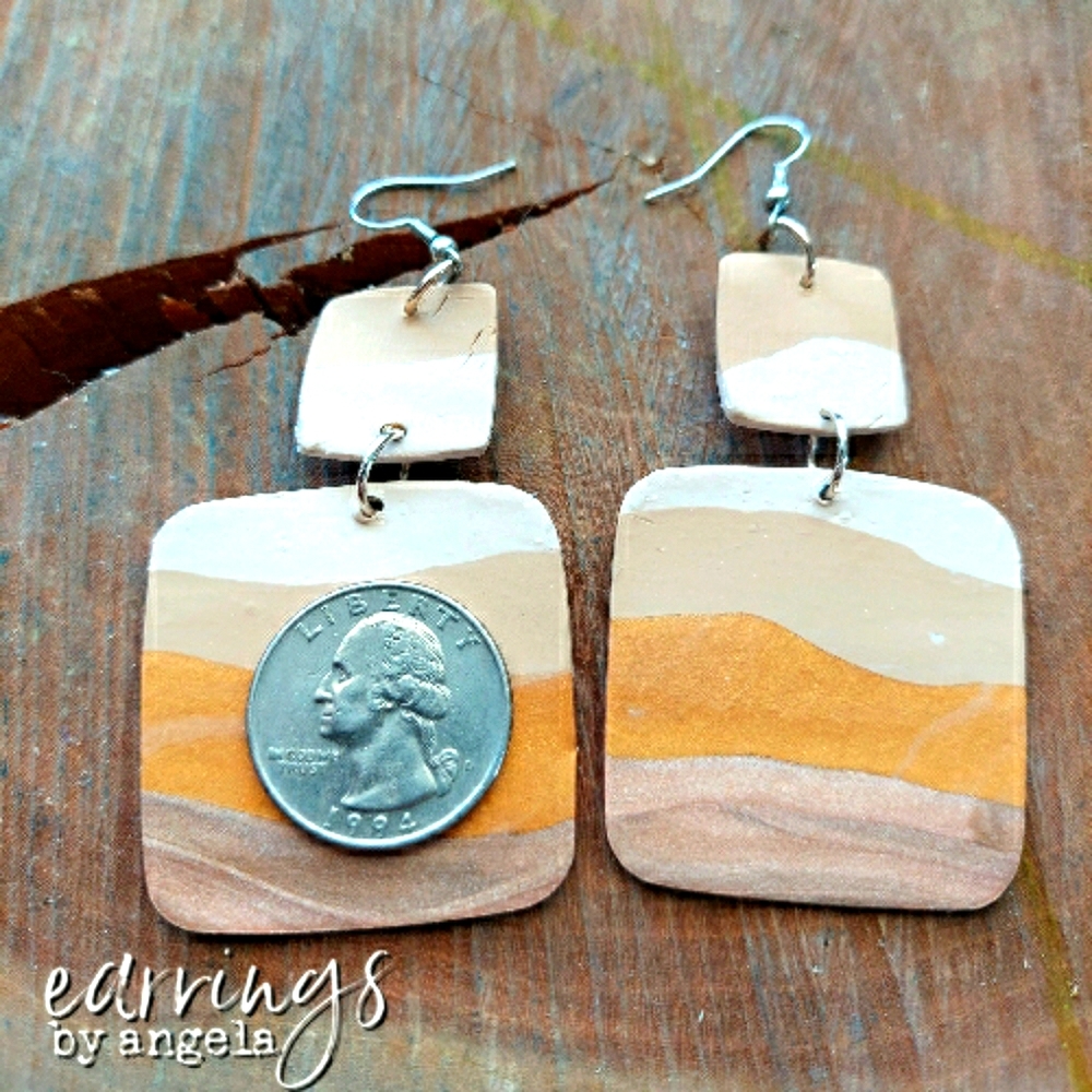 Desert Chic Polymer Clay Earrings
